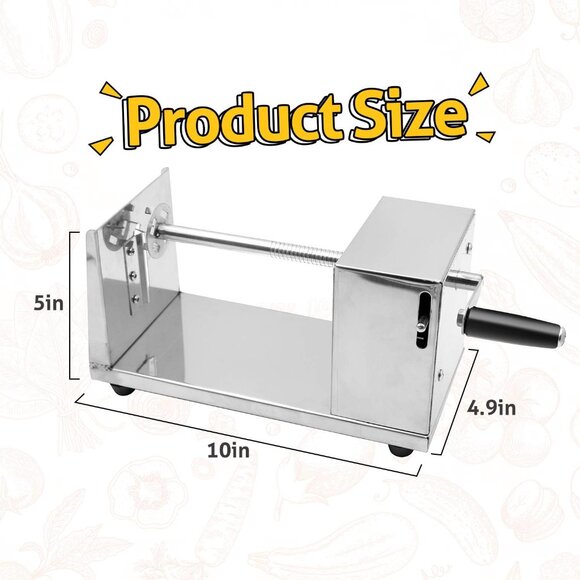 Stainless Steel Potato Chip Cutter/Spiral Slicer Machine Metal Material(1 Set) - Picture 4 of 8